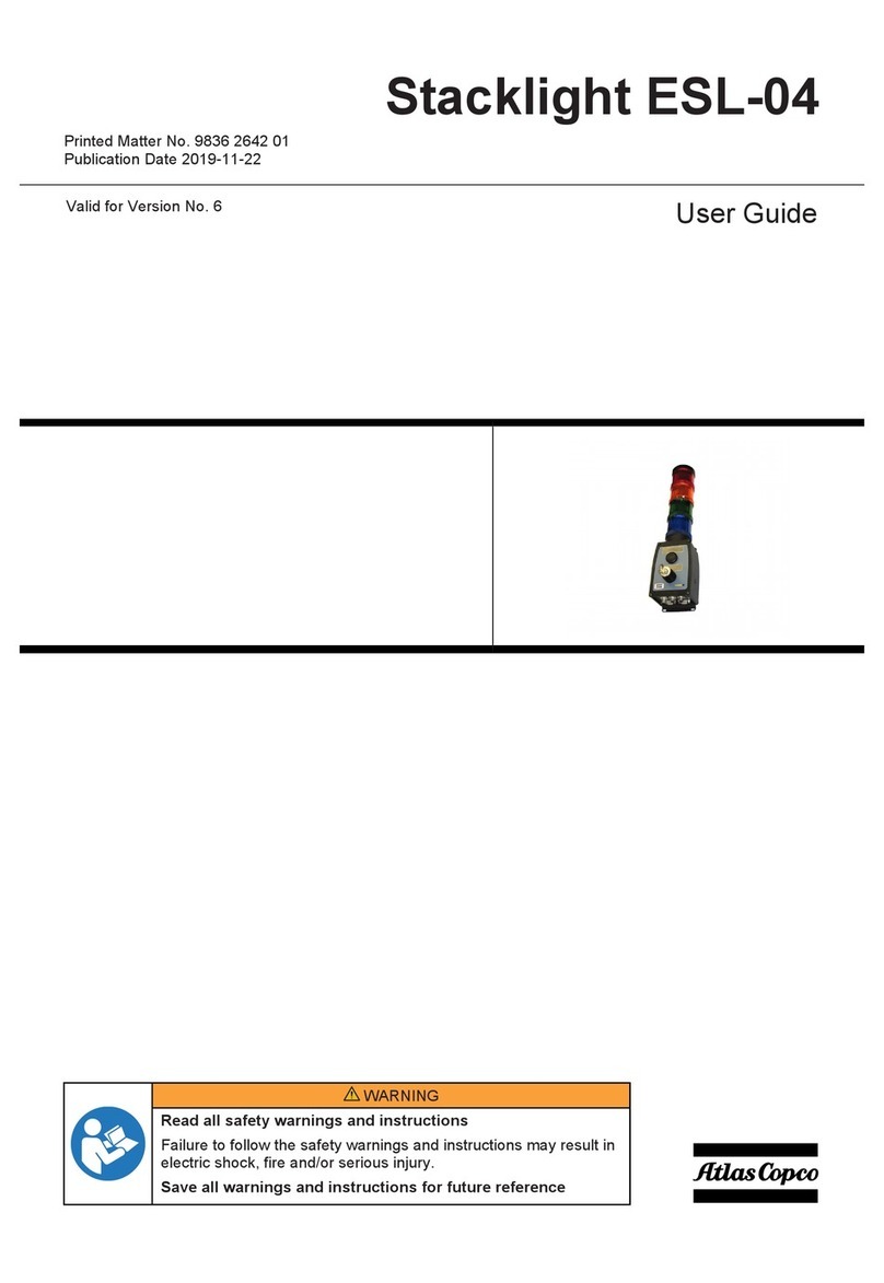 Atlas Copco Stacklight ESL-04 user guide