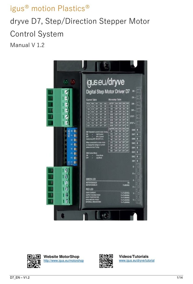 igus motion Plastics dryve D7 manual