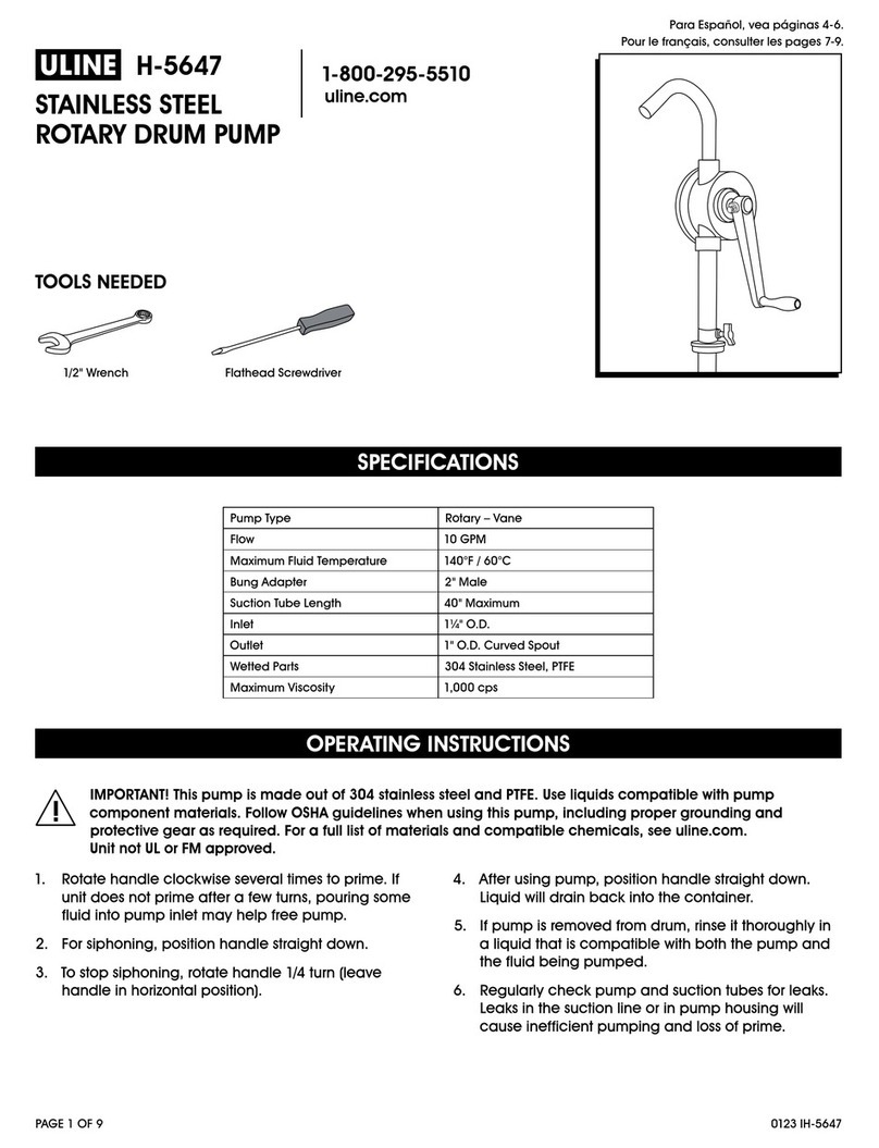 U-Line H-5647 manual