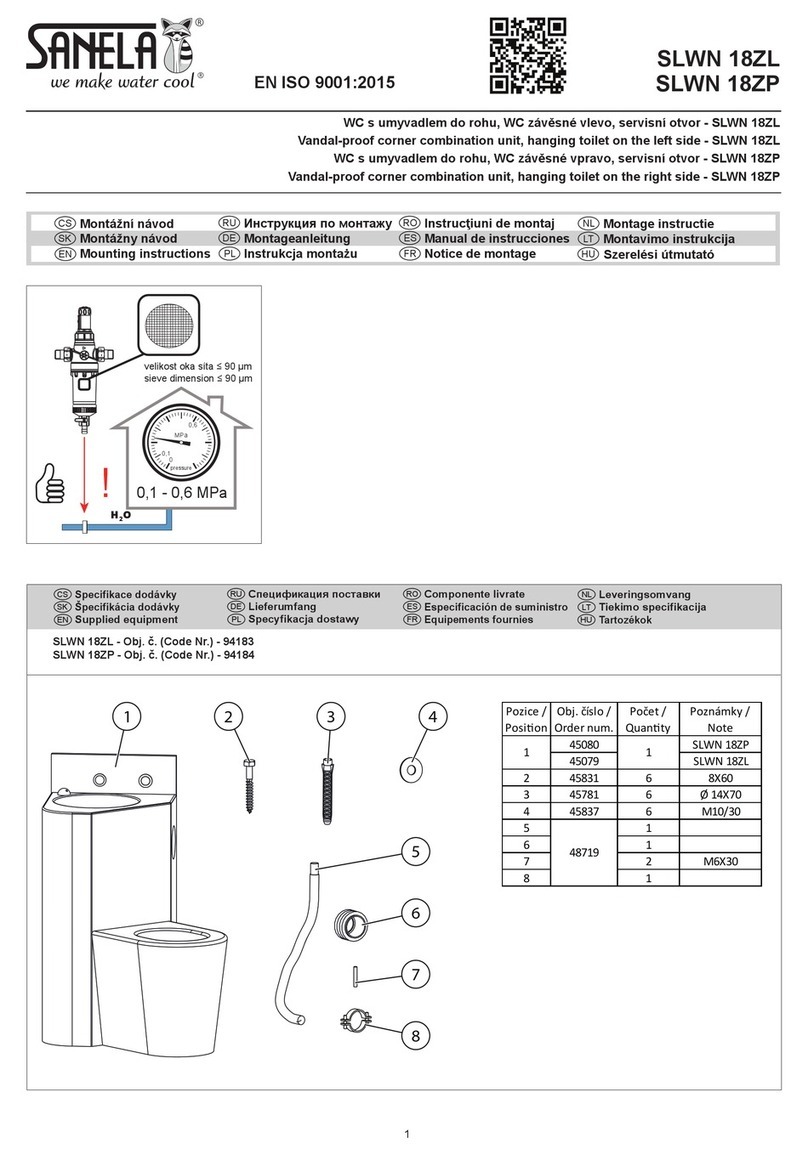 Sanela SLWN 18ZL 94183 Mounting instructions Sanela SLWN 18ZL 94183 Mounting instructions
