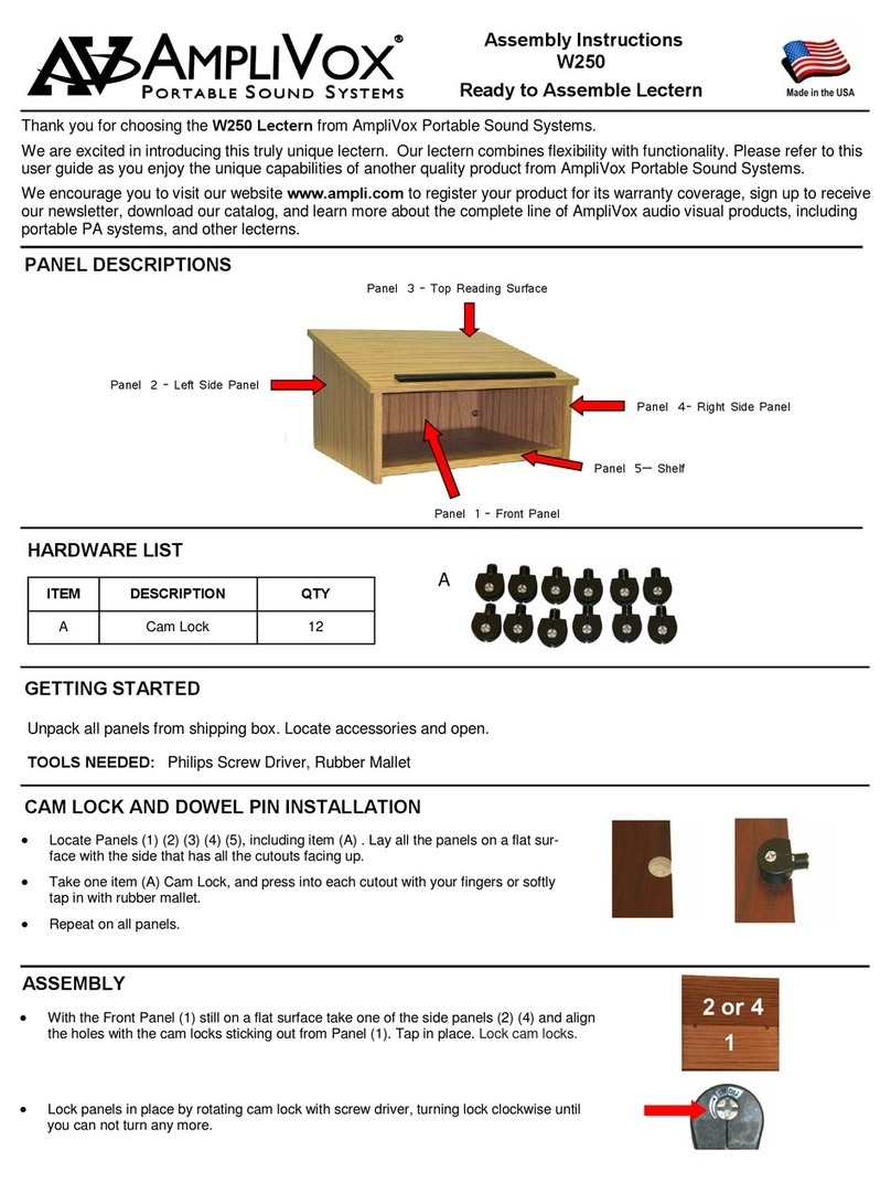 AmpliVox W250 Assembly instructions