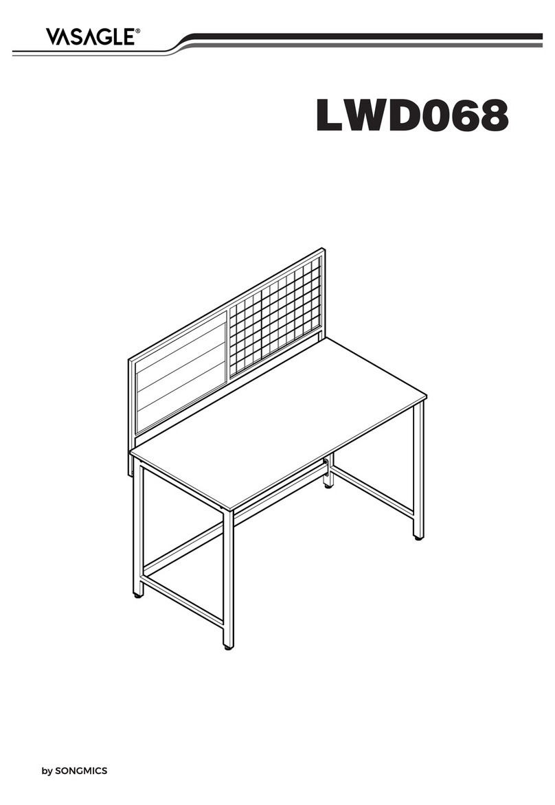 Songmics VASAGLE LWD068 Assembly instructions