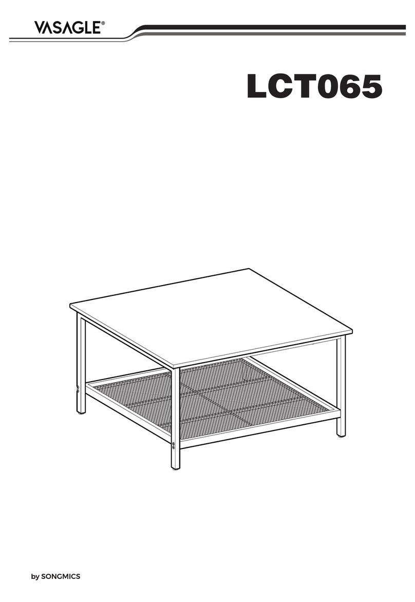 Songmics VASAGLE LCT065 Assembly instructions