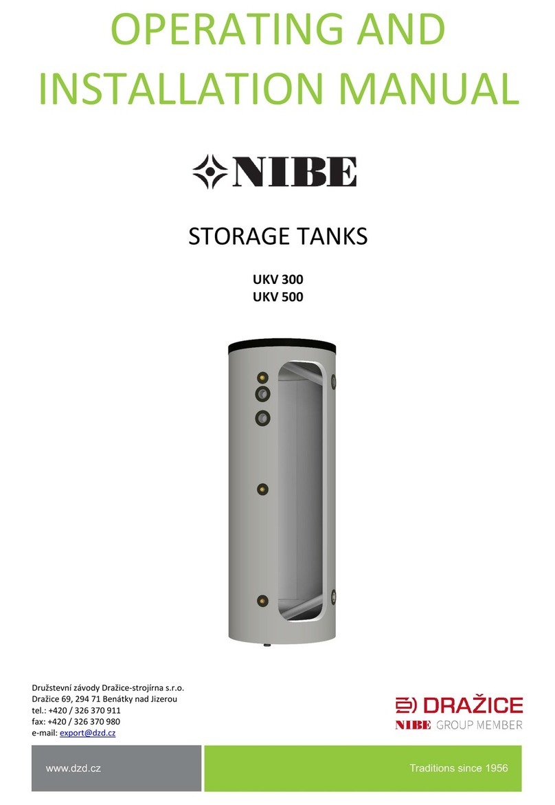 Nibe UKV 300 OPERATING AND INSTALLATION Manual