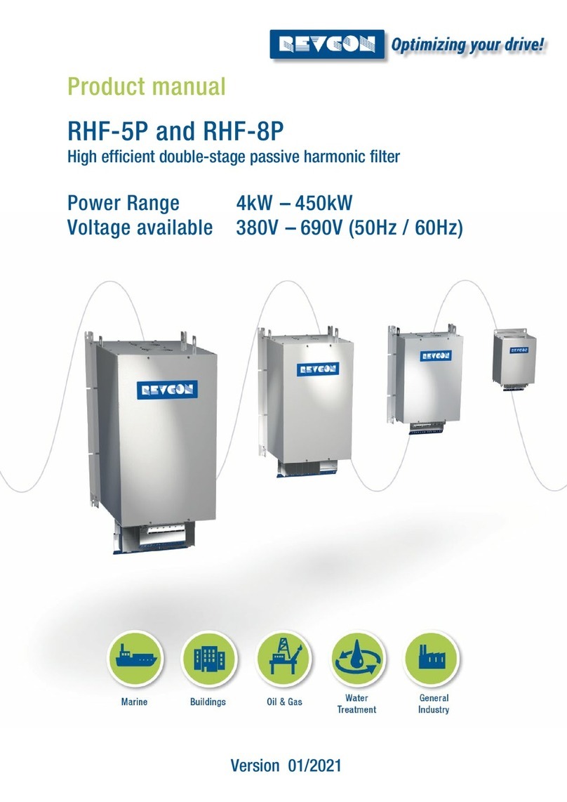 REVCON RHF-5P product manual