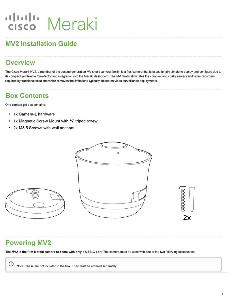 Cisco MERAKI MV2 installation guide