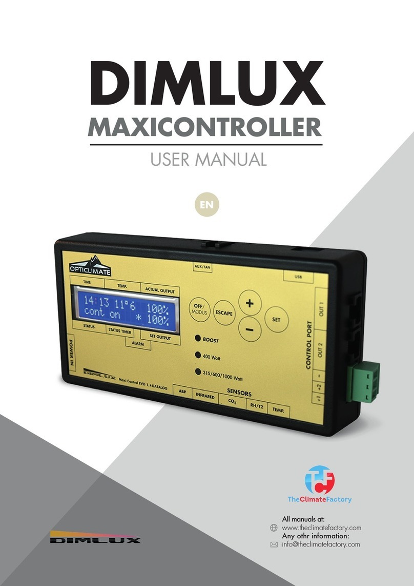 DIMLUX MAXICONTROLLER User manual