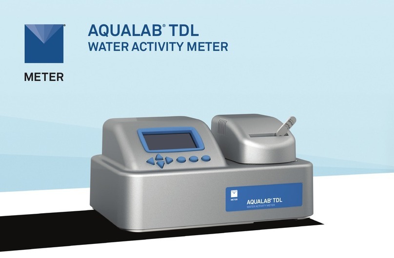 METER AQUALAB TDL User manual