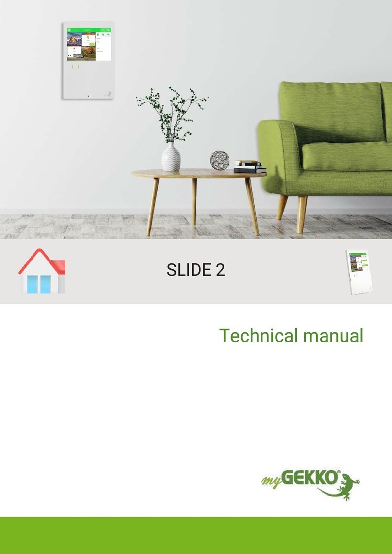 myGekko SLIDE 2 Technical manual