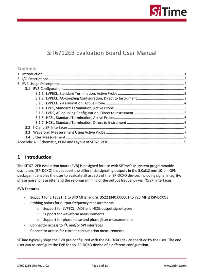 SiTime SiT6712EB User manual SiTime SiT6712EB User manual
