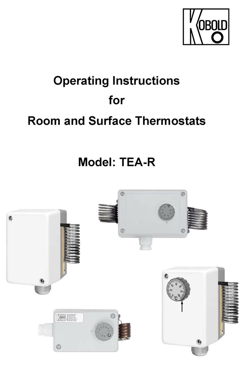 Kobold TEA-R operating instructions Kobold TEA-R operating instructions