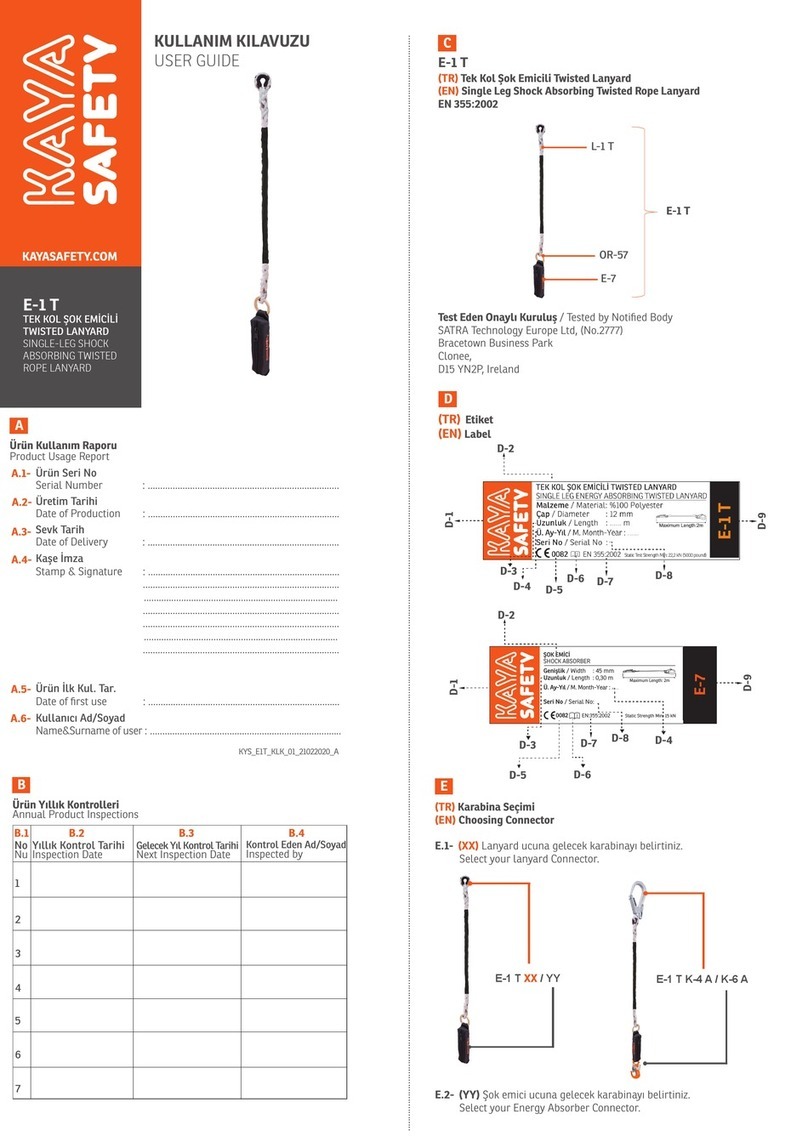 Kaya Safety E-1 T user guide
