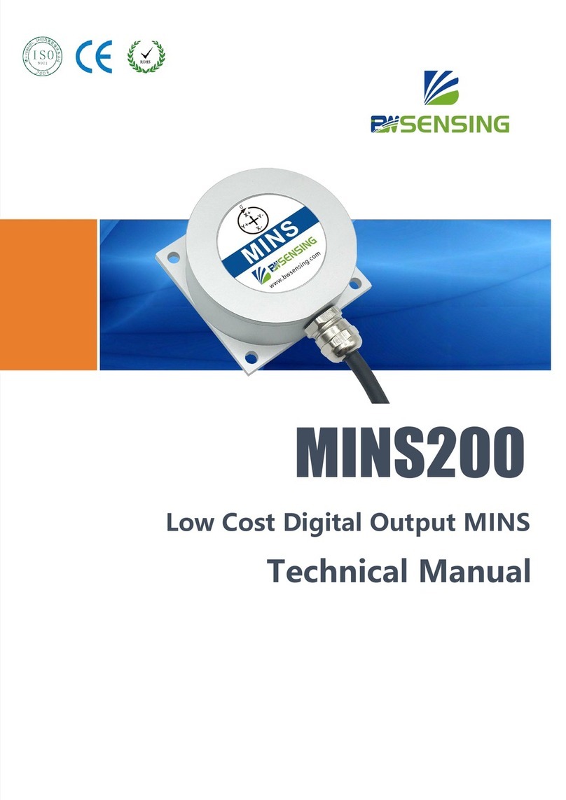 BW SENSING MINS200 Technical manual