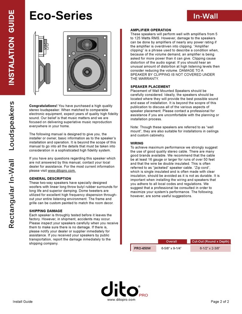 dito PRO Eco Series installation guide