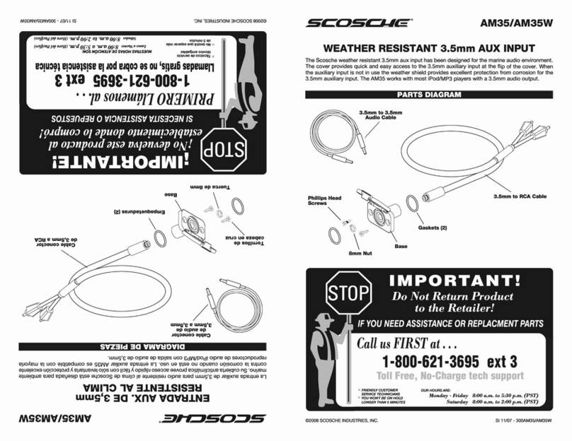 Scosche AM35 quick start guide