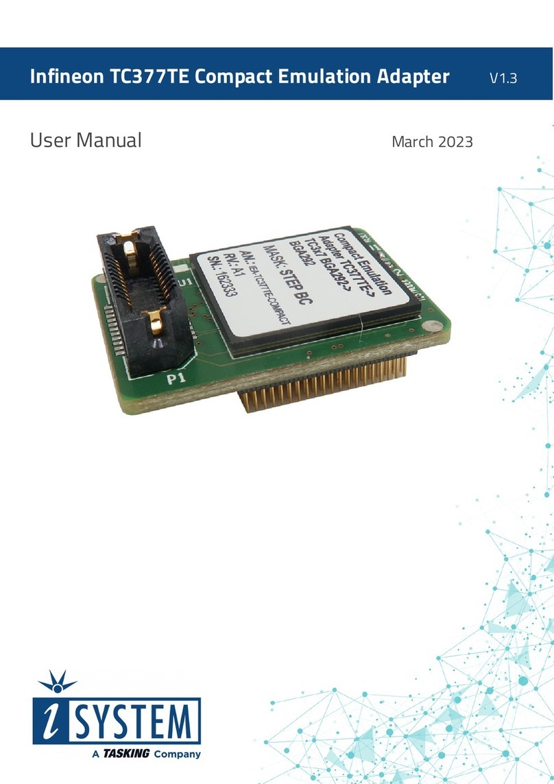 TASKING iSYSTEM Infineon TC377TE User manual TASKING iSYSTEM Infineon TC377TE User manual
