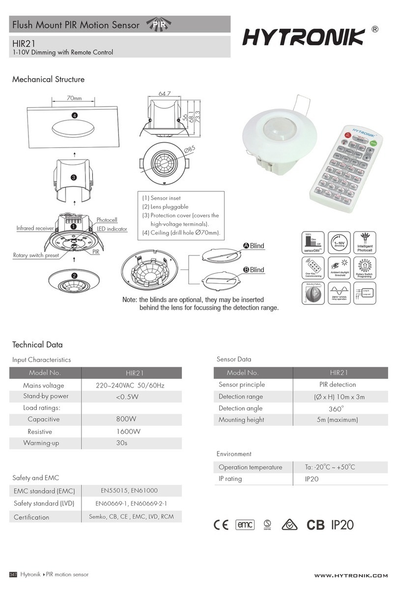 Hytronik HIR21 manual