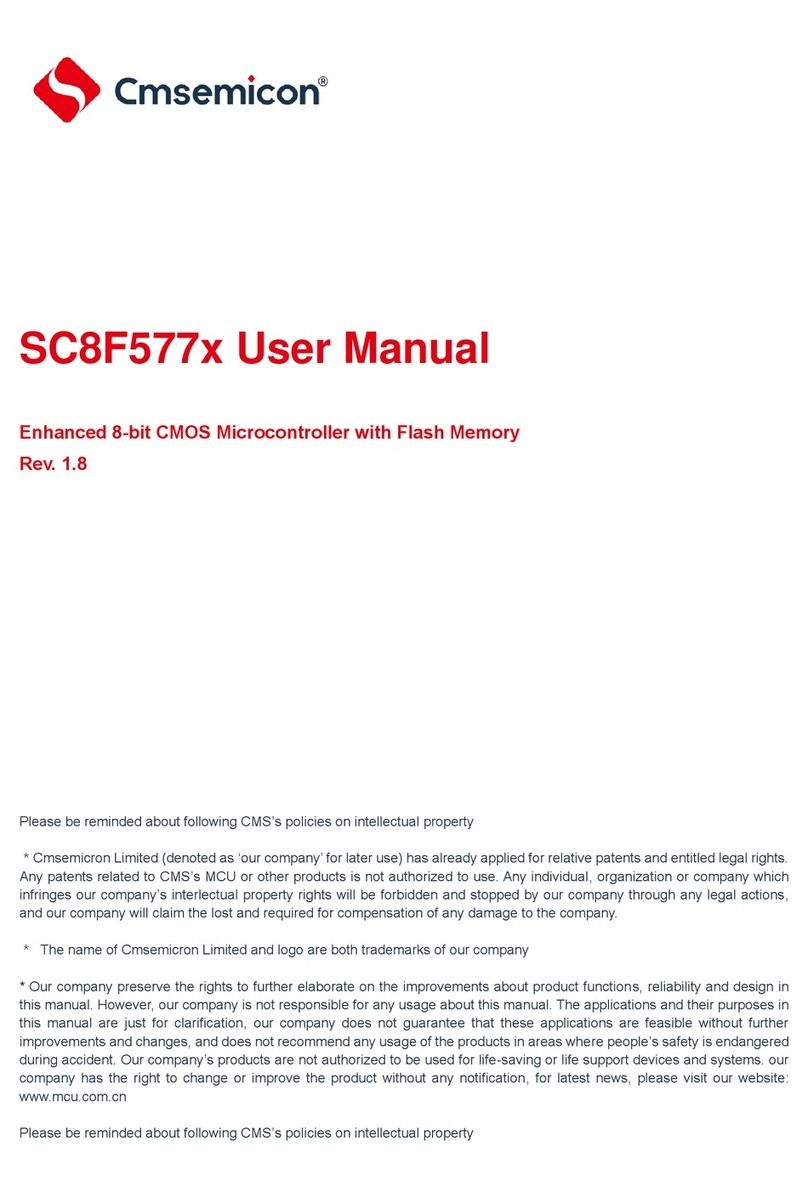 Cmsemicon SC8F577 Series user manual