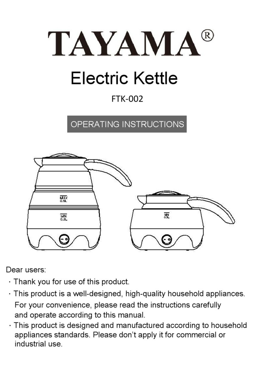 Tayama FTK-002 operating instructions
