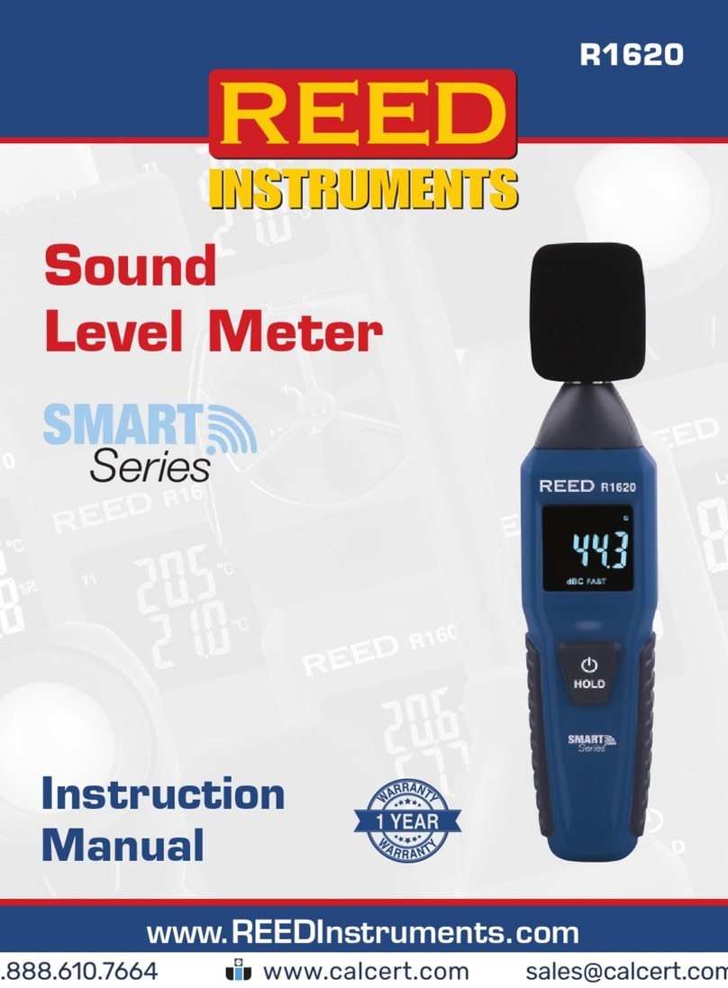 Reed Instruments R1620 instruction manual