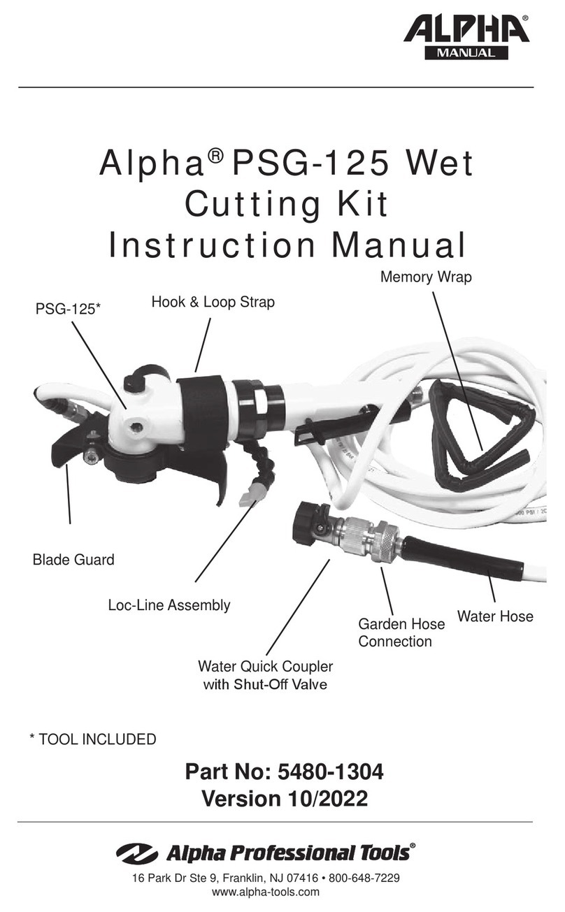 Alpha Professional Tools PSG-125 instruction manual