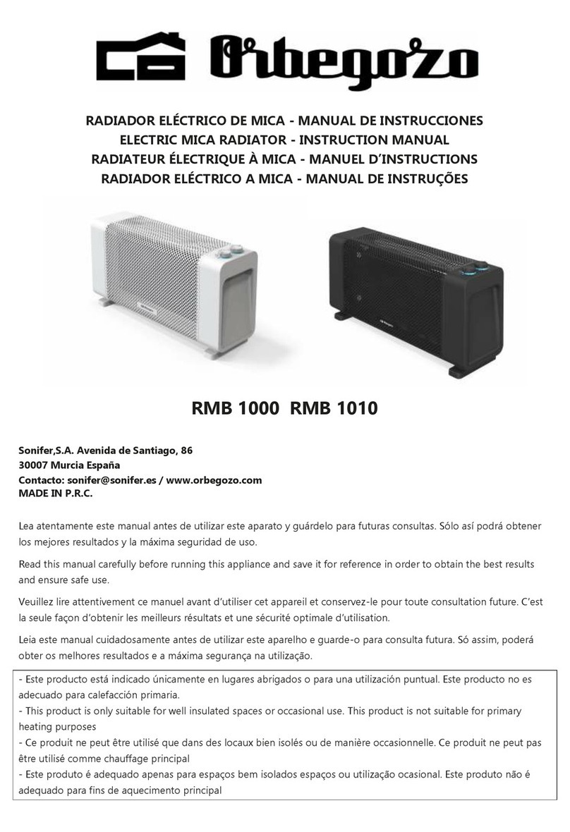 Orbegozo RMB 1000 instruction manual