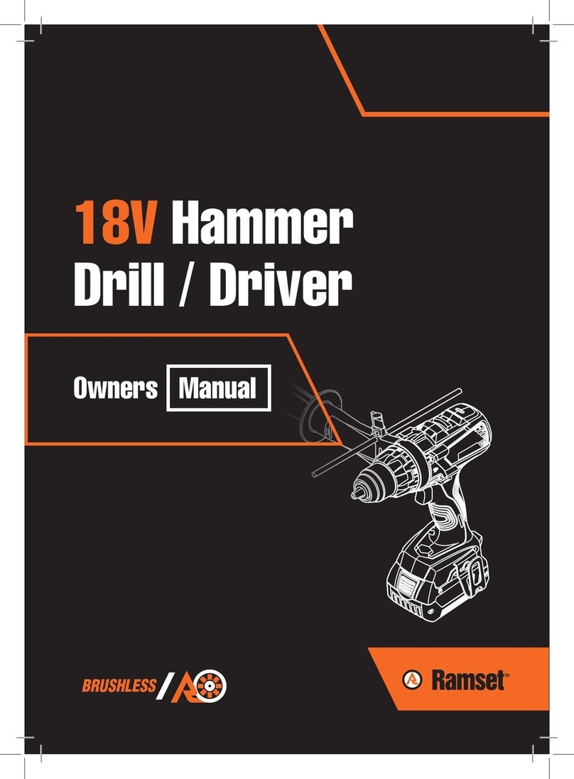 RAMSET CBHDD18 User manual