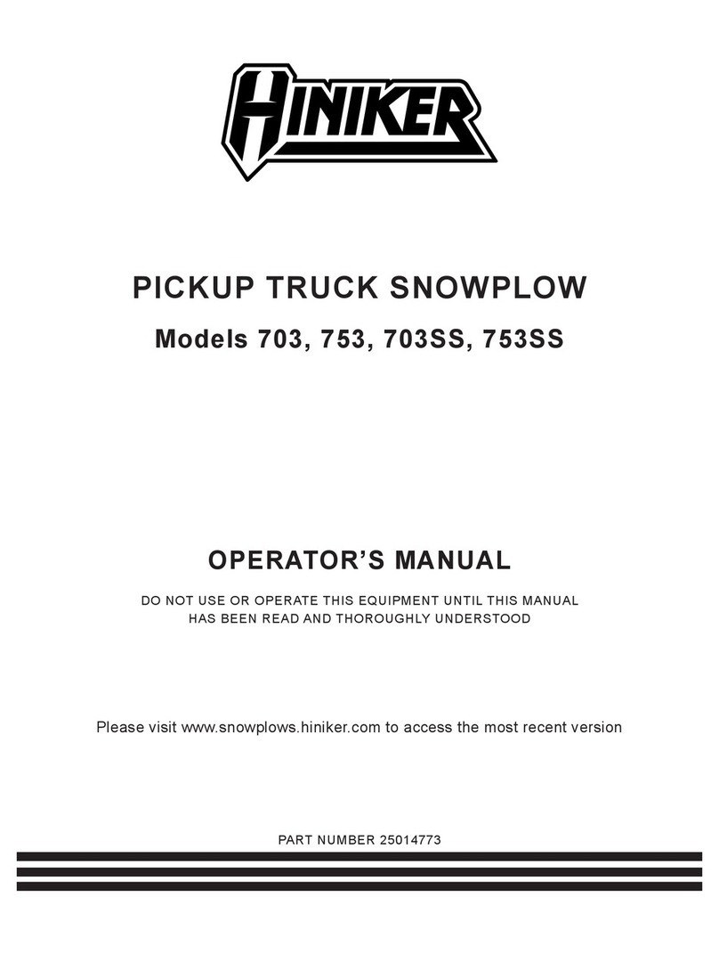 Hiniker 703 Operator's manual