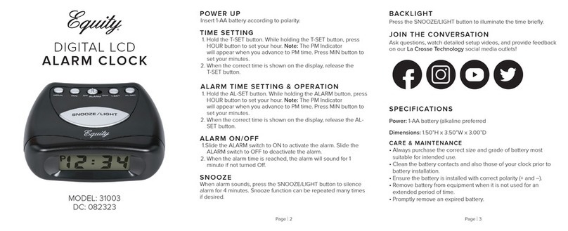 Equity 31003 User manual