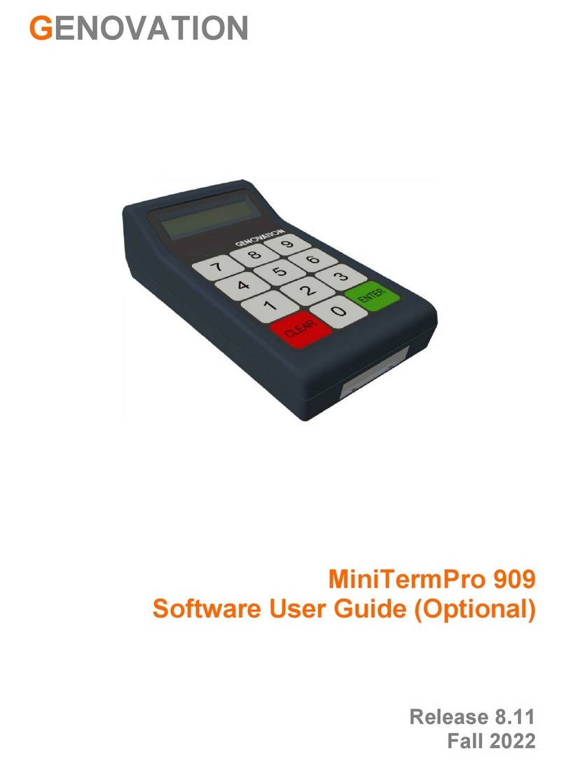 Genovation MiniTermPro 909 Safety guide