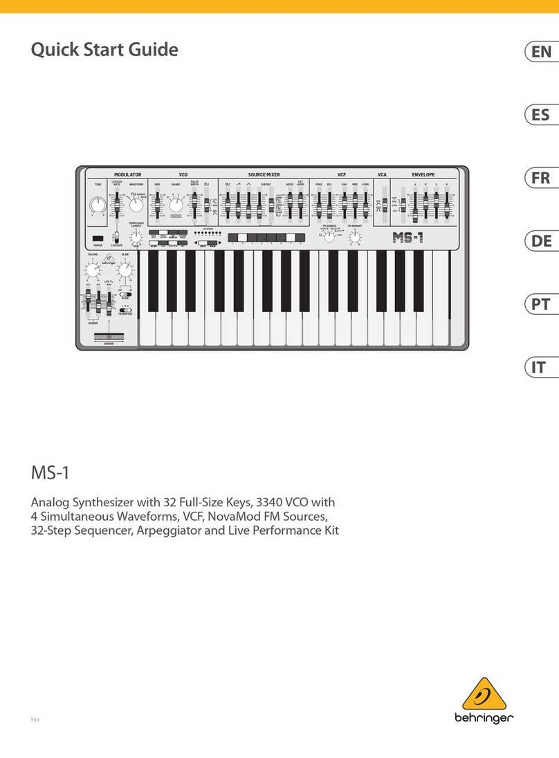 Behringer MS-1 User manual