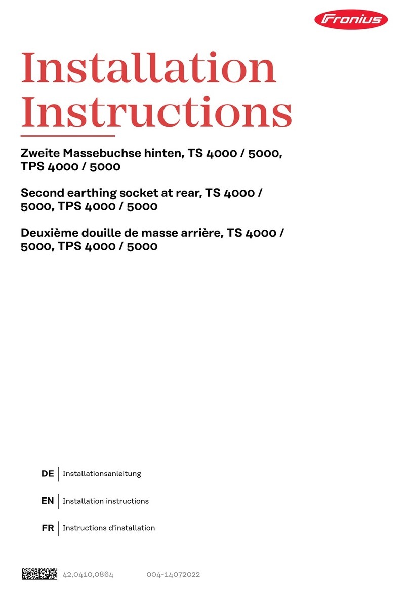 FRO­NIUS TS 4000 User manual