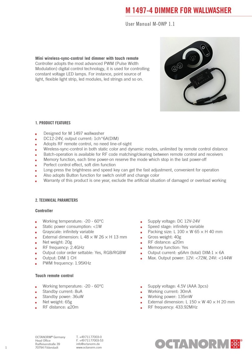 OCTANORM M 1497-4 user manual