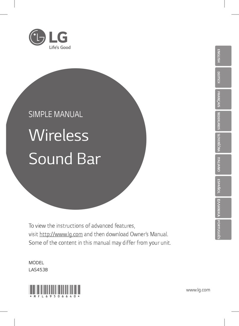 LG LAS453B User manual