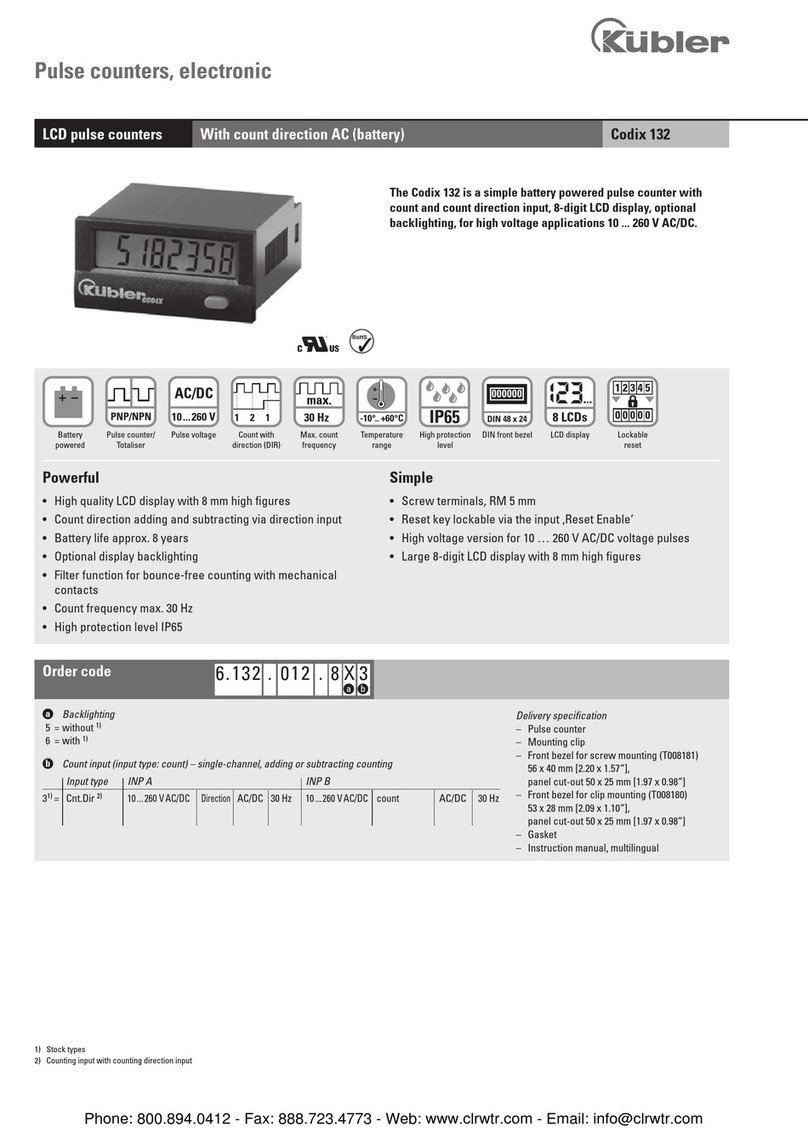 Kübler codix 132 User manual