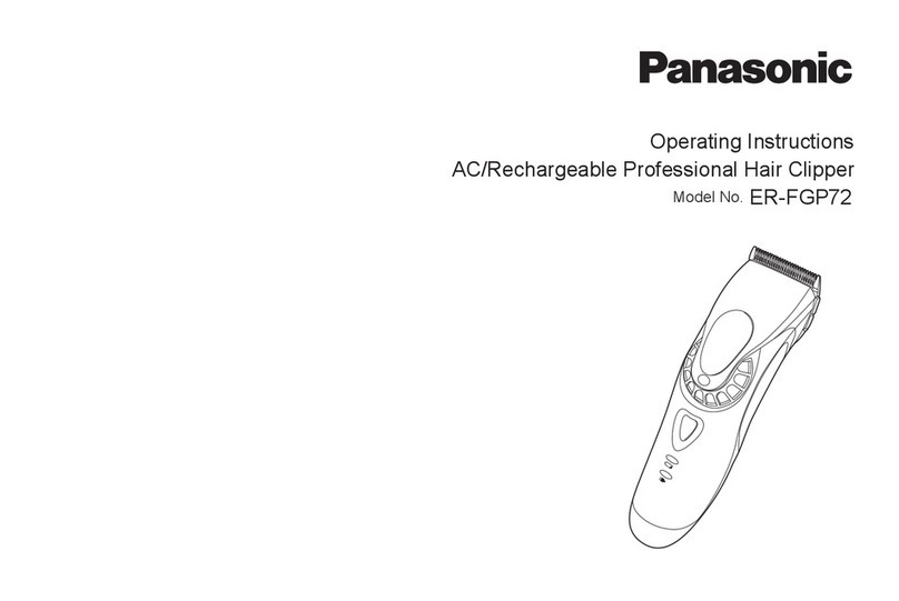 Panasonic ER-FGP72 operating instructions