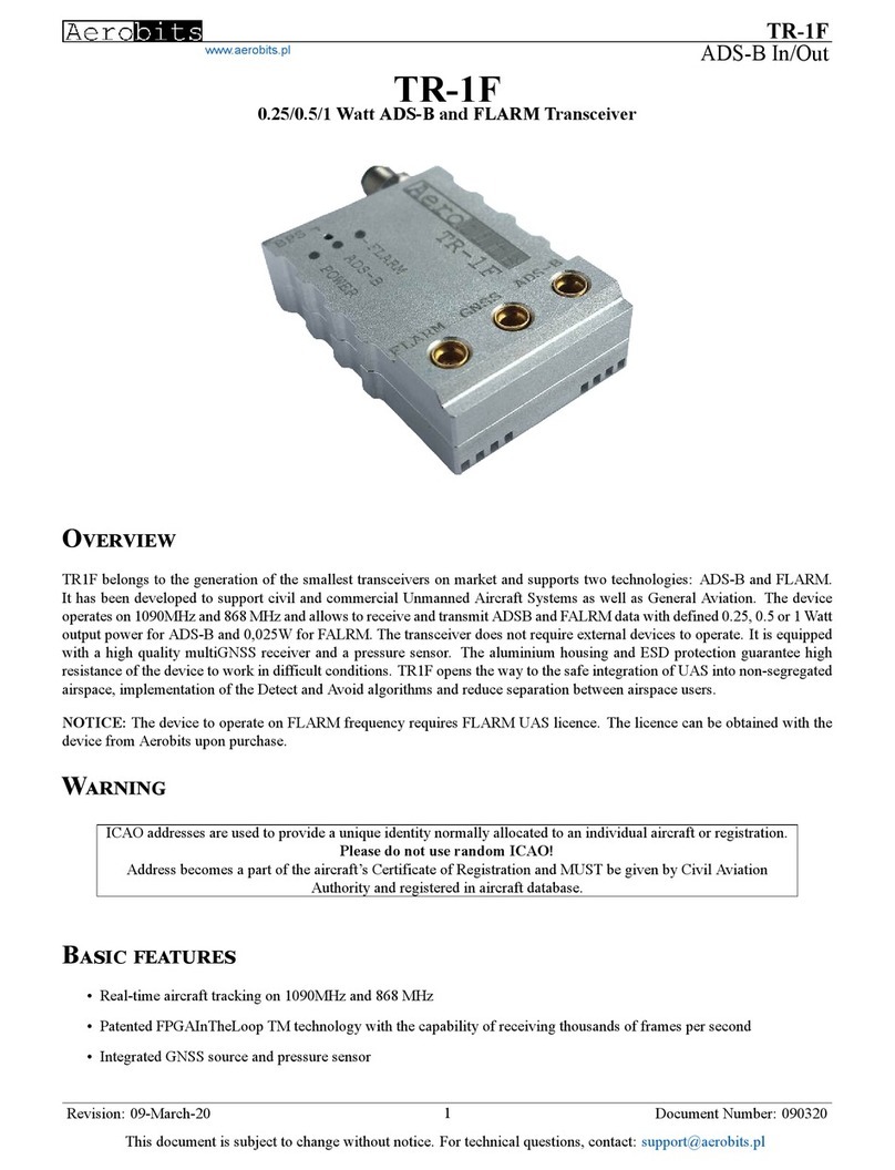 Aerobits TR-1F manual