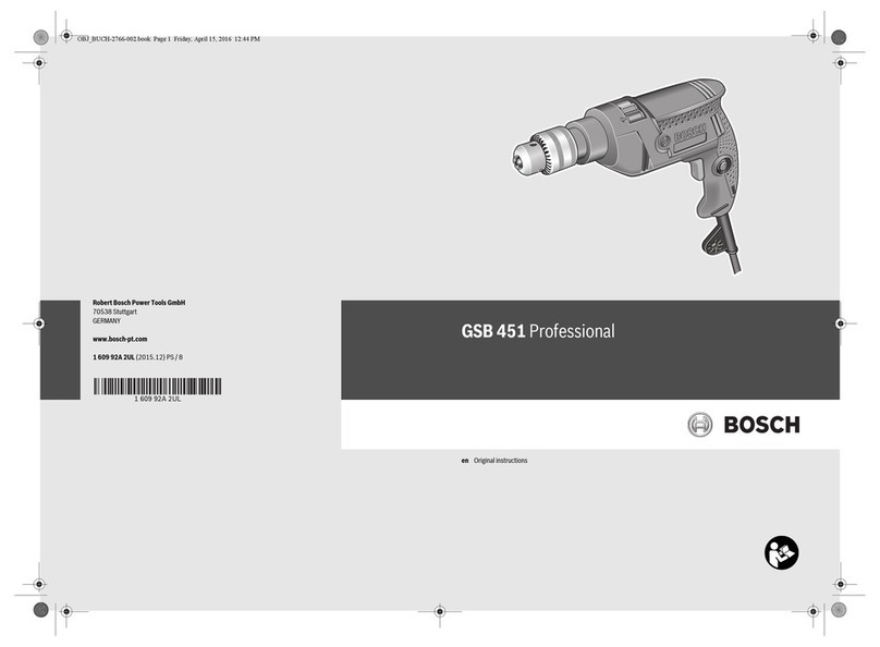 Bosch Professional GSB 451 User manual