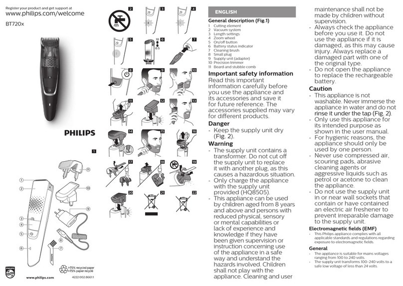 Philips BT7205/15 User manual
