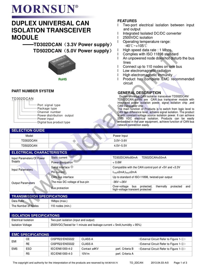 MORNSUN TD302DCAN manual