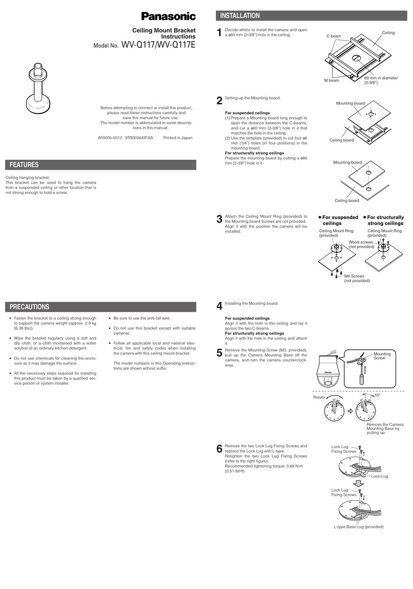 Panasonic WV-Q117E instructions