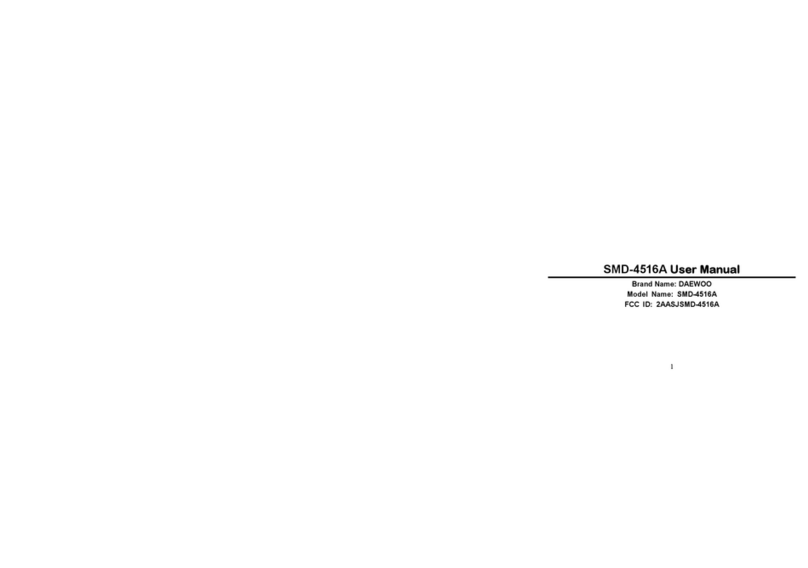 Daewoo SMD-4516A User manual