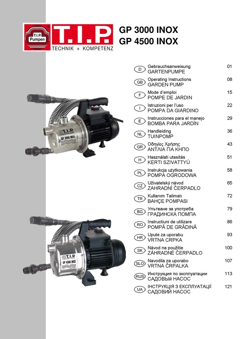 T.I.P. GP 4500 INOX User manual