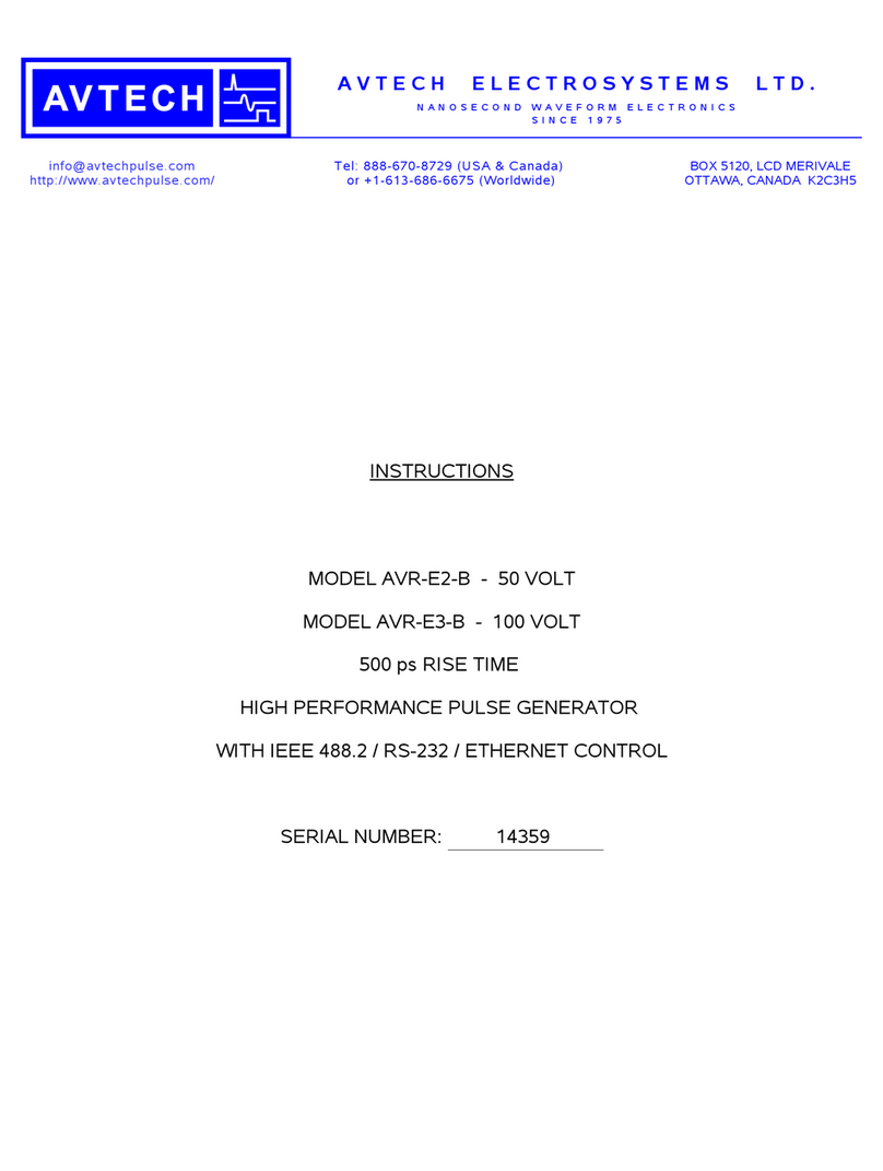 Avtech AVR-E2-B User manual