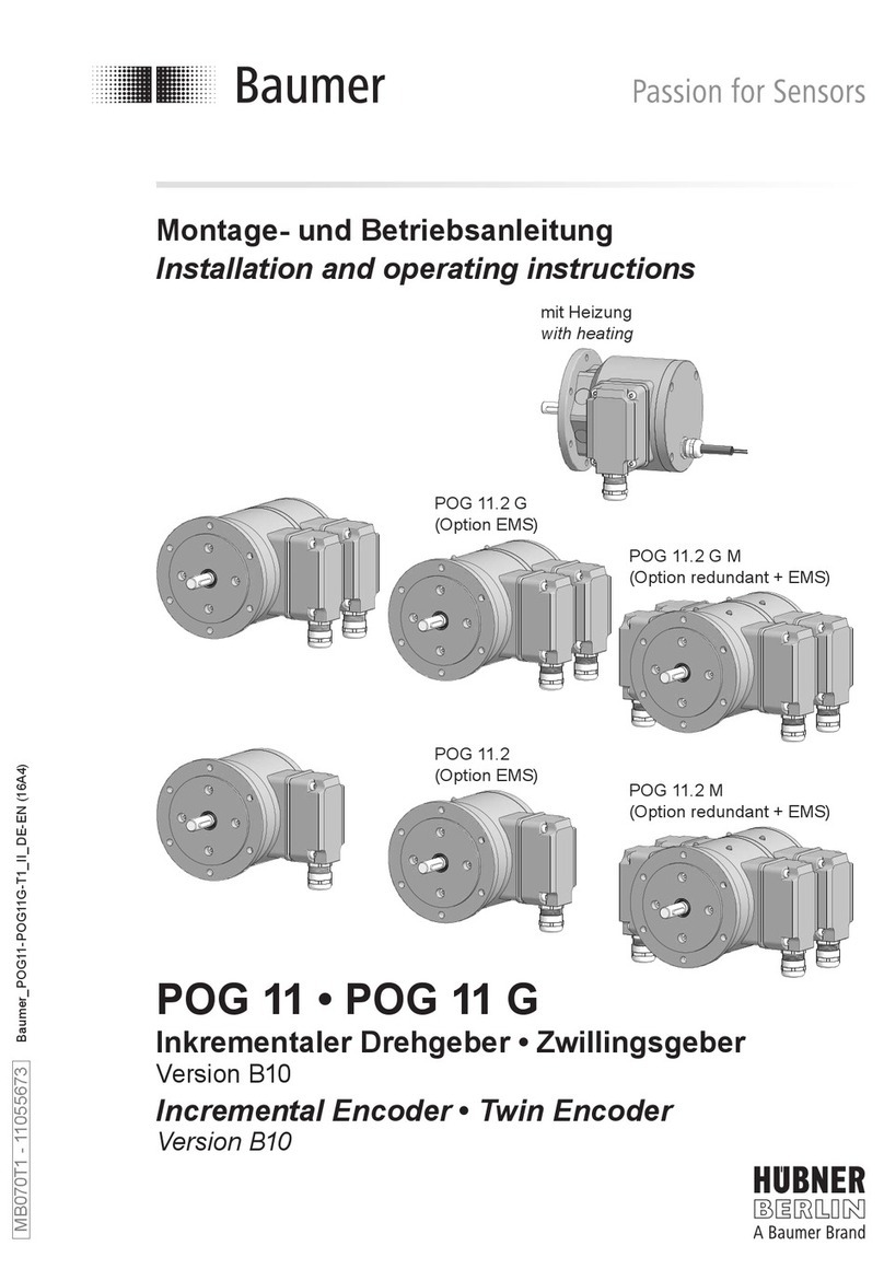 Baumer HUBER BERLIN POG 11.2 G Installation and operating instructions