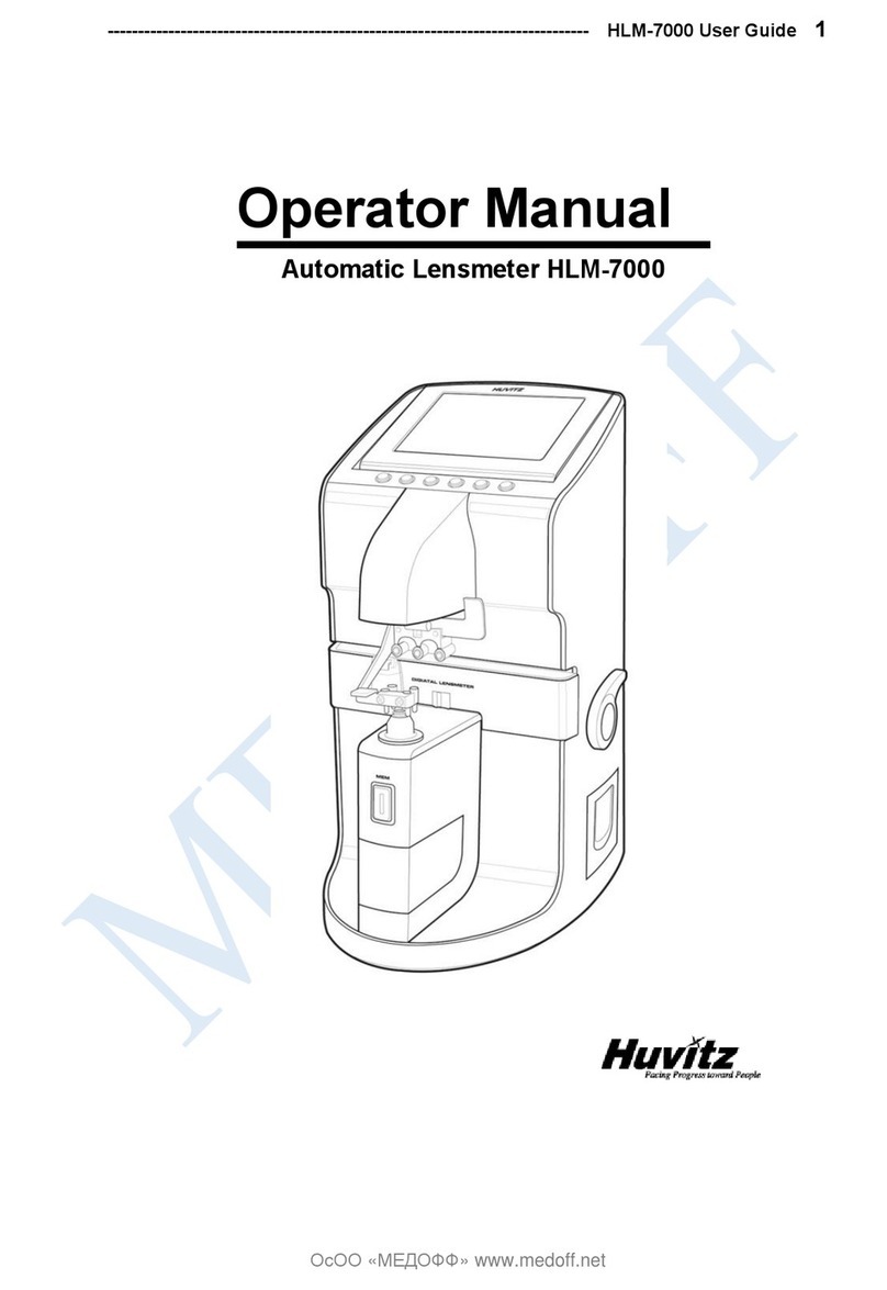 Huvitz HLM-7000 Operator's manual