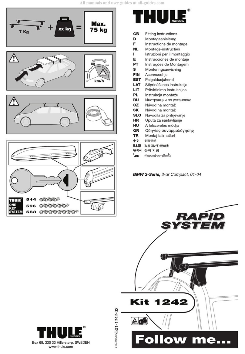 Thule Kit 1242 Fitting instructions