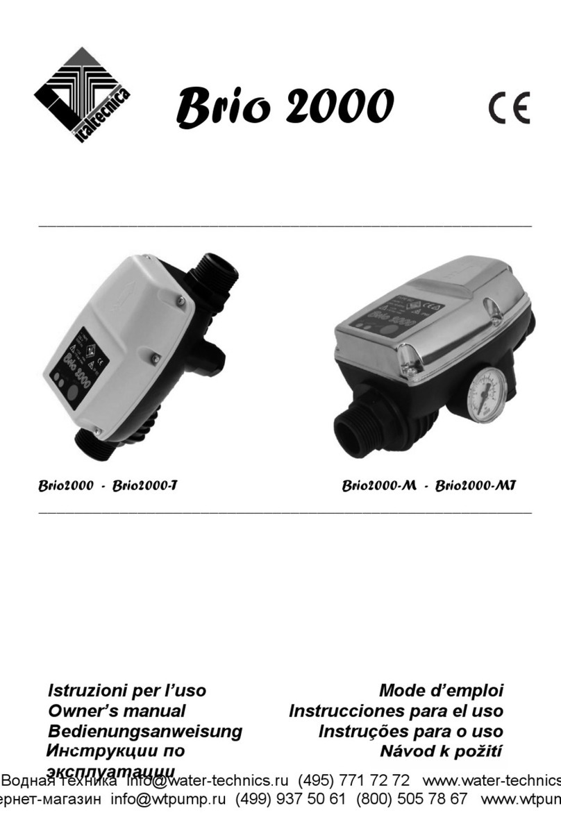 Italtecnica Brio2000 owner's manual