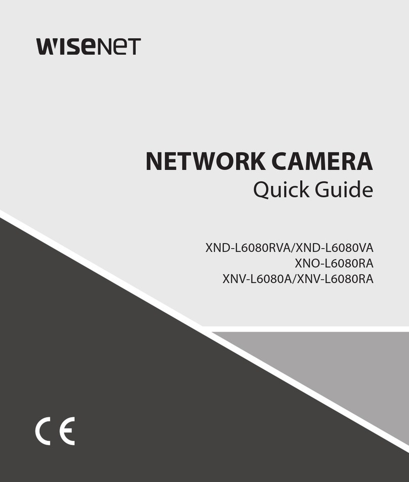 Wisenet XND-L6080RVA User manual Wisenet XND-L6080RVA User manual