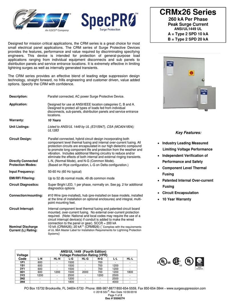 Ilsco SpecPRO CRM 26 Series User manual Ilsco SpecPRO CRM 26 Series User manual